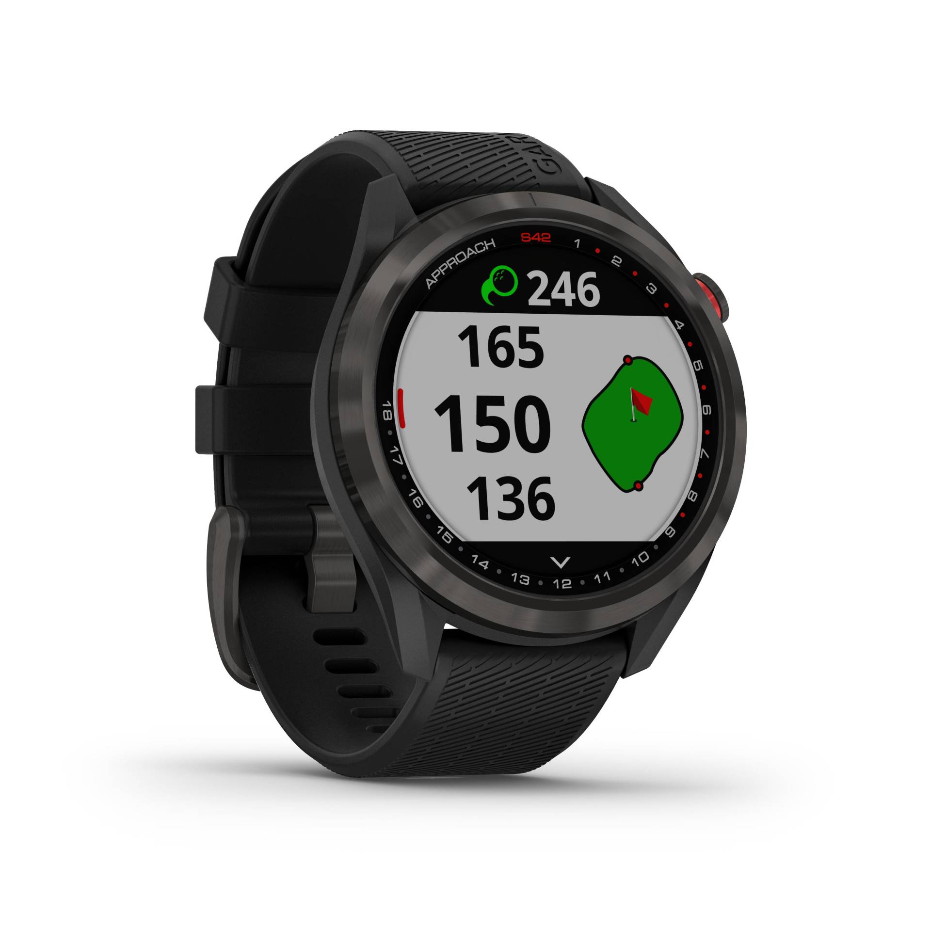 Golf GPS-Uhr Garmin Approach S42 schwarz von Garmin