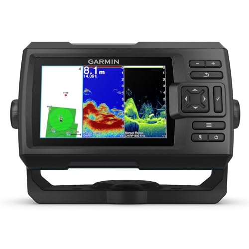 Striker Vivid Fischfinder Displaygröße 5 Zoll, Echolot integriertes Chirp und ClearVü, einschließlich Geber Ja, GT20-TM von Garmin