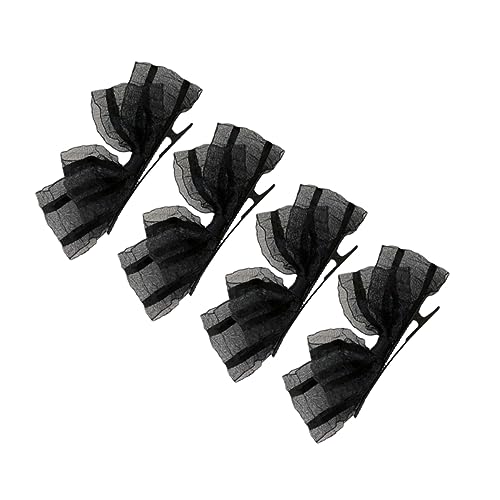 Garneck 4 Stück Spitze Schmetterling Haarspange Mädchen Schleifen Für Haare Spitzenschleife Haarspange Haarschleifen Clips Für Mini Schleifen Feine Haarschleifen Mini Haarklammern Clips von Garneck