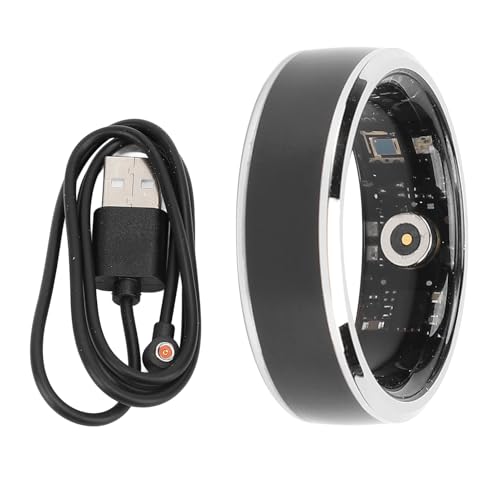 Smart Health Ring, 5ATM Wasserdichter Fitness-Tracker, Gesundheitsschritt-Schlafüberwachung, Sport-Smart-Ringe, APP für IOS und Android, 3 Tage Lange Akkulaufzeit, Smart-Ring für von Garsent