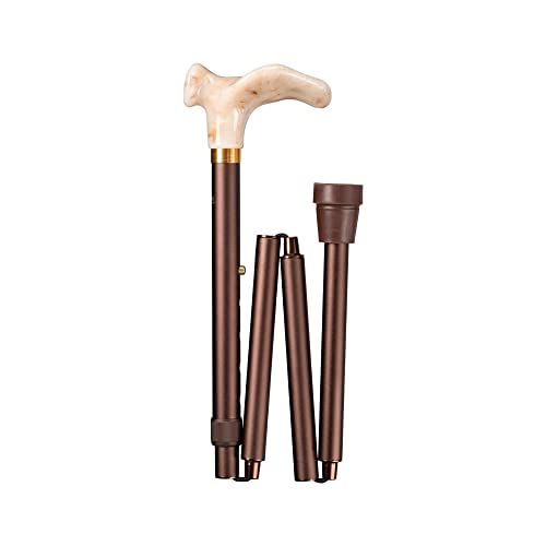 Gastrock Gehstock Deluxe-Comfort-Faltstock marmoriert bronze rechte Hand Gastrock Gehstock Deluxe-Comfort-Faltstock marmoriert bronze rechte Hand von Gastrock