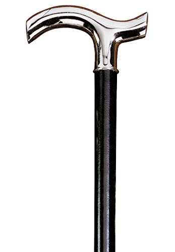 Gehstock HANSEAT,eleganter, glanzverchromter Fritzgriff, aufgesetzt auf einen Stock aus schwarz lackiertem Buchenholz, inklusiv Schlankpuffer. Gehstock HANSEAT,eleganter, glanzverchromter Fritzgriff, aufgesetzt auf einen Stock aus schwarz lackiertem Buchenholz, inklusiv Schlankpuffer. von Gastrock