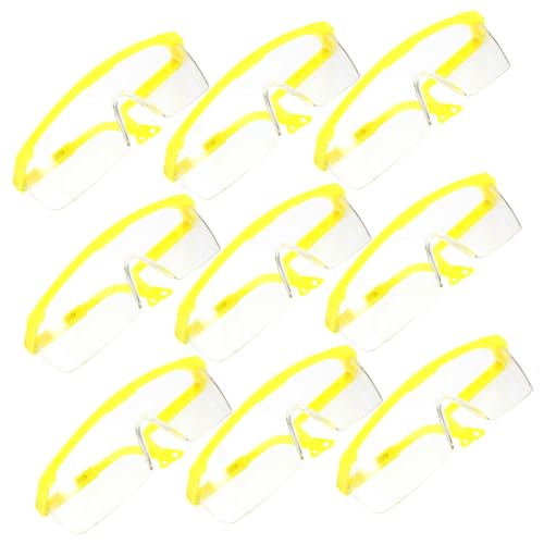 Gatuida 12st Augenschutzbrille Spritzwassergeschützte Gläser Brillen Rahmen Brille Winddichte Schutzbrille Brille Brille Schutzbrille Schutzbrille Brille Tragen Sicherheitsauge Yellow von Gatuida