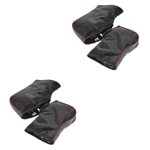 Gatuida 2 Paar Schneemobil Handschuhe Thermohandschuhe für kaltes Wetter Lenkerhandschuhe Thermal Gloves warmin Handschuhe warme Motorradhandschuhe ATV handwärmer wasserdichtes Oxford-Tuch von Gatuida