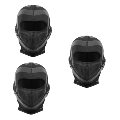 Gatuida 3 Stk Kopfbedeckung Warme Wache Winter Warm Winterreiten Outdoor-gesichtsmaske Warmhaltende Gesichtsmaske Warmer Gesichtsschutz Gesichtsbedeckung Zum Skifahren Black Baumwolle von Gatuida