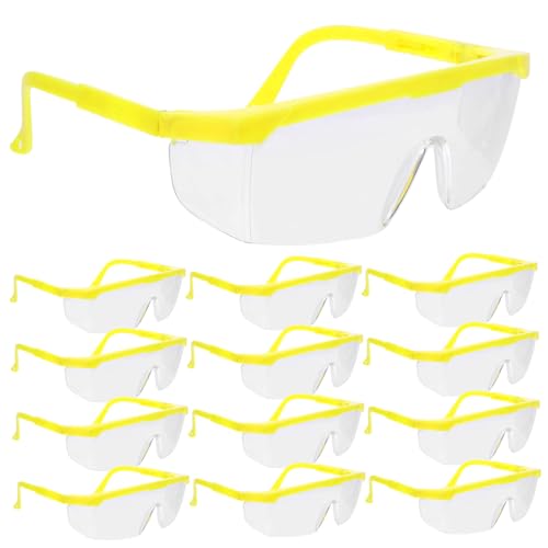 Gatuida 36 Stk Schutzbrillen Brille Brille Winddichte Schutzbrille Sicherheitsauge Rahmenbrille spritzwassergeschützte Gläser surfs up surfbret gilbe vrbrillen Augenschutzbrille Yellow von Gatuida