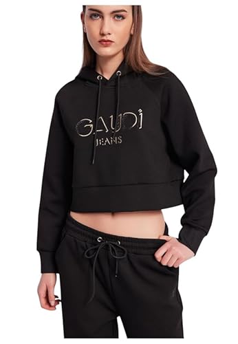 Gaudi Sweatshirt mit Kapuze 421BD64010 Schwarz von Gaudi