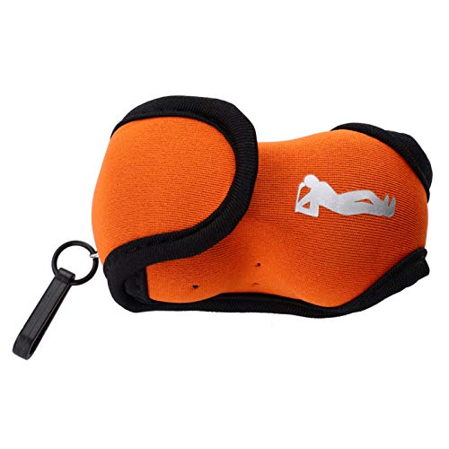 Gavigain Golfball-Tasche, Mini-Golfball-Haltertasche, Mini-Golfball-Aufbewahrungstasche mit Haken-Clip, mit Haken-Clip für Golfschläger, Ball- und Tee-Organizer (Orange) von Gavigain