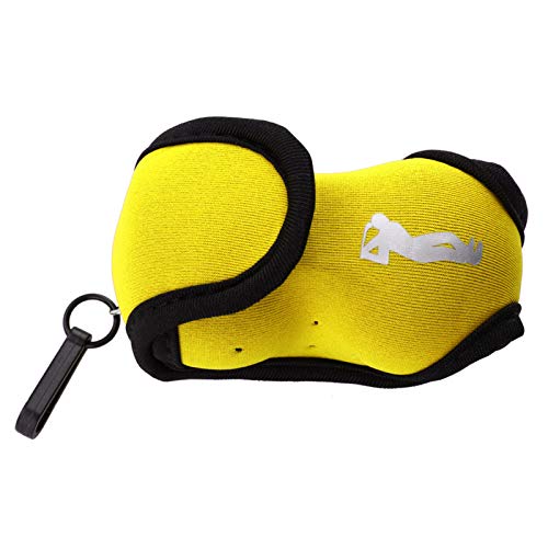 Gavigain Golfball-Tasche, Mini-Golfball-Haltertasche, Mini-Golfball-Aufbewahrungstasche mit Haken-Clip, mit Haken-Clip für Golfschläger, Ball- und Tee-Organizer (Yellow) von Gavigain
