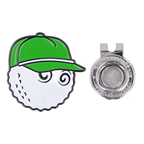 Gavigain Golfhut-Clip aus Zinklegierung mit magnetischem Ballmarker, leicht und rostbeständig, stilvolles Accessoire für Golfer (Green) von Gavigain