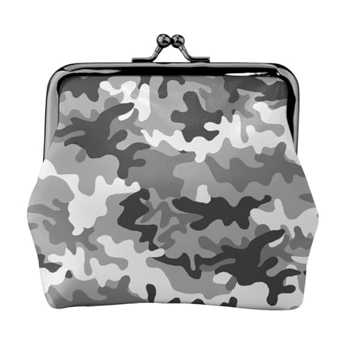 Digitale Camouflage-Geldbörse für Damen, Münzbörse für Damen, kleine Damen-Geldbörse, geeignet für Damen, stilvoll und personalisiert, Schwarz, Einheitsgröße, Art Deco von GaxfjRu