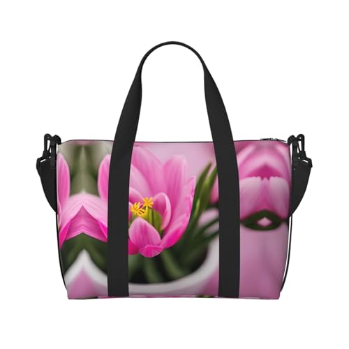 Spring is in The Air Duffel Bags für Reisen, leichte persönliche Gegenstände, Reisetaschen für Damen, Turnbeutel für Herren, Schwarz, Einheitsgröße von GaxfjRu