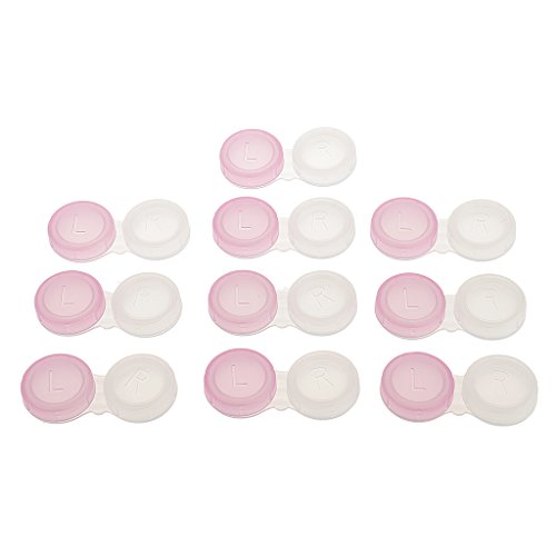 Gazechimp 10 Stück Mini Kontaktlinsenbehälter, Transparent/Nicht-Transparent Auswählbar - Rosa, Transparent, Einheitsgröße Gazechimp 10 Stück Mini Kontaktlinsenbehälter, Transparent/Nicht-Transparent Auswählbar - Rosa, Transparent, Einheitsgröße von Gazechimp