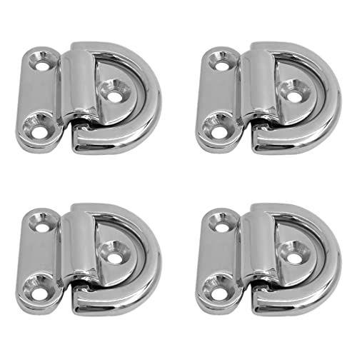 Gazechimp 4 STK. 316 Edelstahl Folding Augplatte Decksplatte Klammer Halter für LKW Anhänger Boot Jacht Gazechimp 4 STK. 316 Edelstahl Folding Augplatte Decksplatte Klammer Halter für LKW Anhänger Boot Jacht von Gazechimp
