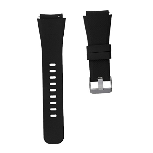 Gazechimp Silikon Armband Uhrenarmbänder Band Für Samsung Gear S3 Classic Watch - Schwarz von Gazechimp