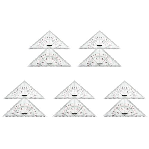 Gbloodst 10X Diagrammzeichnung Dreieckslineal für Schiffszeichnung 300 mm Großes Dreieckslineal für Die Entfernungsmessung von Gbloodst