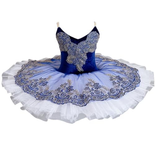 GeRRiT Blauer Ballett-Tutu-Rock für Mädchen, professionelles Ballett-Tutu-Kleid für Mädchentanz-Auftritte Ballerinas Partykleid,Blau,170 GeRRiT Blauer Ballett-Tutu-Rock für Mädchen, professionelles Ballett-Tutu-Kleid für Mädchentanz-Auftritte Ballerinas Partykleid,Blau,170 von GeRRiT