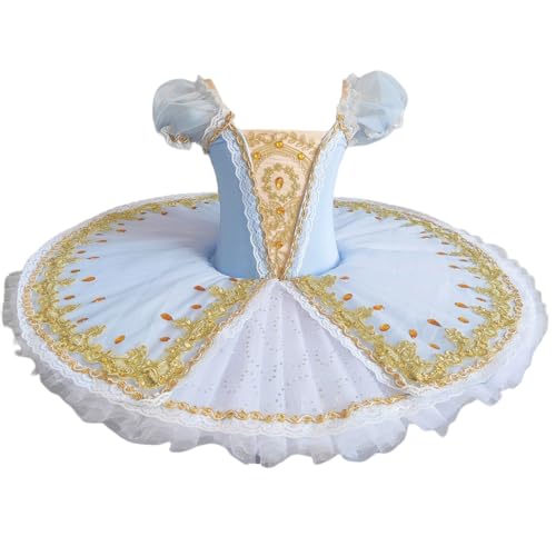 GeRRiT Kinder Mädchen professionelles Ballett Tutu Kinder Erwachsene Pfannkuchen Tutu Tanz Ballett Kostüm Ballerina Ballett Kleid,Blau,150 GeRRiT Kinder Mädchen professionelles Ballett Tutu Kinder Erwachsene Pfannkuchen Tutu Tanz Ballett Kostüm Ballerina Ballett Kleid,Blau,150 von GeRRiT