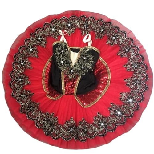 GeRRiT Rote Pfannkuchen Ballett Tutu Professionelle Erwachsene Kinder Kinder Schwanensee Kleid Frauen Ballett Tanz Kostüme Ballerina Party Mädchen,Rot,170 GeRRiT Rote Pfannkuchen Ballett Tutu Professionelle Erwachsene Kinder Kinder Schwanensee Kleid Frauen Ballett Tanz Kostüme Ballerina Party Mädchen,Rot,170 von GeRRiT