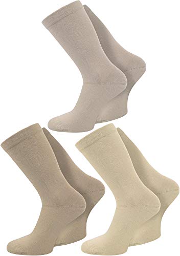 3 oder 6 Paar Extra breite Socken ohne Gummi - auch für Diabetiker geeignet Farbe 3 Paar Hellbeige/Mittelbeige/Dunkelbeige Größe 47/50 3 oder 6 Paar Extra breite Socken ohne Gummi - auch für Diabetiker geeignet Farbe 3 Paar Hellbeige/Mittelbeige/Dunkelbeige Größe 47/50 von Gear Up