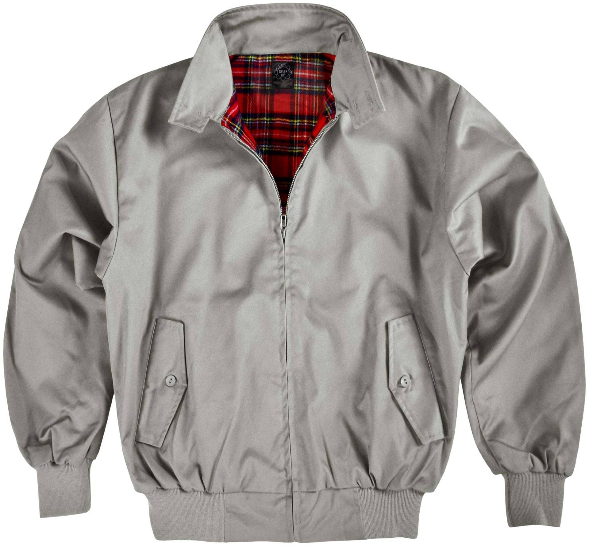 Gear Up, Herren, Jacke, Herren Harrington Jacke (S), Grau, S von Gear Up