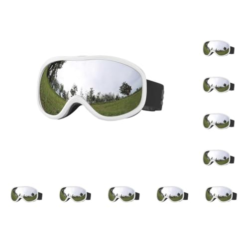 Geardeangloow 10 x Skibrillen, Sonnenschutz, Sonnenbrille, Schneebrille für Motorrad, Skaten, Stil C von Geardeangloow