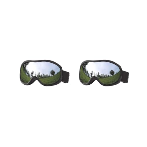 Geardeangloow 2er-Set Skibrillen, Sonnenschutz, Sonnenbrille, Schneebrille für Motorrad, Skaten, Stil D von Geardeangloow