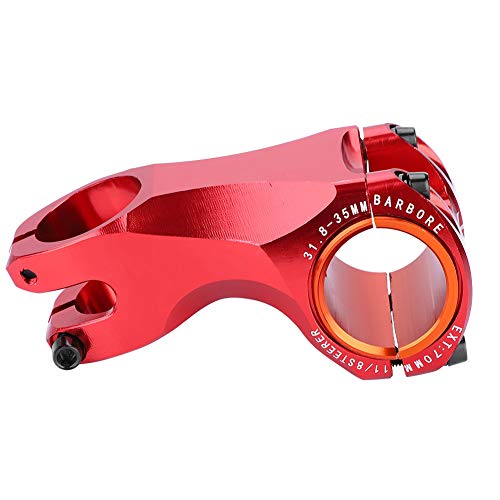 Gearwell Fahrradvorbau Mountain, leichtes Mountainbike, Mountainbike-Fahrradrohrvorbau aus 17-Grad-Alunimiumlegierung, 31,8 mm Ersatzzubehör (Rot) von Gearwell