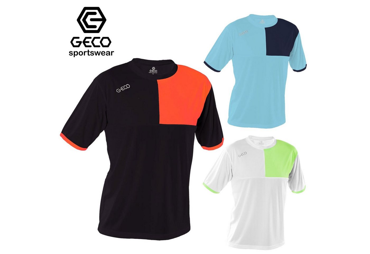 Fußballtrikot Geco Fußball Trikot BELET zweifarbig zweifarbig von Geco Sportswear