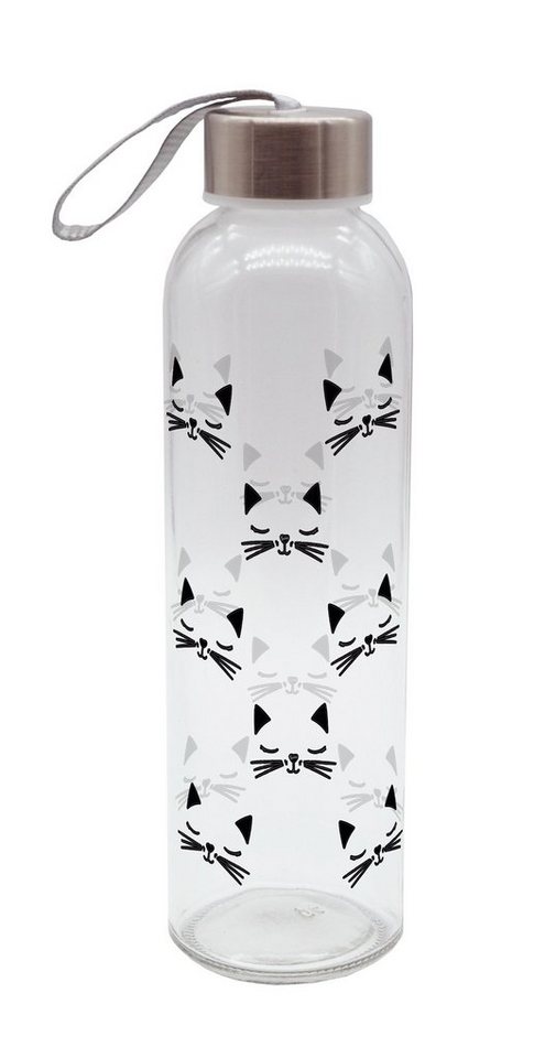 Geda Labels GmbH Trinkflasche Katzen, Schwarz, 500 ml, spülmaschinengeeignet Geda Labels GmbH Trinkflasche Katzen, Schwarz, 500 ml, spülmaschinengeeignet von Geda Labels GmbH