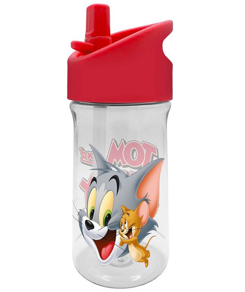 Geda Labels GmbH Trinkflasche Tom & Jerry, Rot, 350 ml, nicht spülmaschinengeeignet von Geda Labels GmbH
