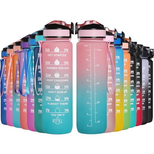 GeeRic Trinkflasche 1L Sport Wasserflasche BPA-freies Kohlensäure geeignet Wasserflasche für Uni, Sport, Fitness, Fahrrad, Outdoor GeeRic Trinkflasche 1L Sport Wasserflasche BPA-freies Kohlensäure geeignet Wasserflasche für Uni, Sport, Fitness, Fahrrad, Outdoor von GeeRic
