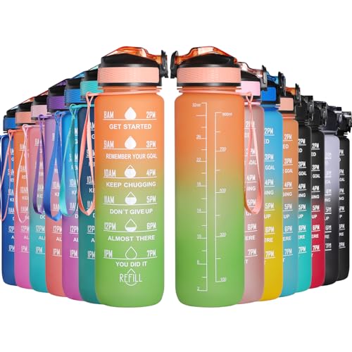 GeeRic Trinkflasche 1L Sport Wasserflasche BPA-freies Kohlensäure geeignet Wasserflasche für Uni, Sport, Fitness, Fahrrad, Outdoor GeeRic Trinkflasche 1L Sport Wasserflasche BPA-freies Kohlensäure geeignet Wasserflasche für Uni, Sport, Fitness, Fahrrad, Outdoor von GeeRic
