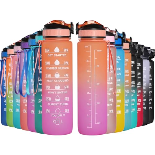 GeeRic Trinkflasche 1L Sport Wasserflasche BPA-freies Kohlensäure geeignet Wasserflasche für Uni, Sport, Fitness, Fahrrad, Outdoor GeeRic Trinkflasche 1L Sport Wasserflasche BPA-freies Kohlensäure geeignet Wasserflasche für Uni, Sport, Fitness, Fahrrad, Outdoor von GeeRic