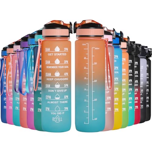 GeeRic Trinkflasche 1L Sport Wasserflasche BPA-freies Kohlensäure geeignet Wasserflasche für Uni, Sport, Fitness, Fahrrad, Outdoor GeeRic Trinkflasche 1L Sport Wasserflasche BPA-freies Kohlensäure geeignet Wasserflasche für Uni, Sport, Fitness, Fahrrad, Outdoor von GeeRic