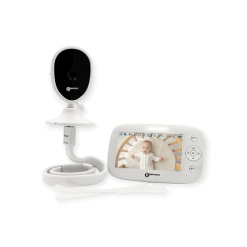 Geemarc Amplicall Sentinel – Babymonitor mit Farbdisplay und bidirektionalem Radio – Sound-, Bewegungs- und Temperatursensor – lauter Alarm von 95 dB und Vibrationskissen – Version FR Geemarc Amplicall Sentinel – Babymonitor mit Farbdisplay und bidirektionalem Radio – Sound-, Bewegungs- und Temperatursensor – lauter Alarm von 95 dB und Vibrationskissen – Version FR von Geemarc