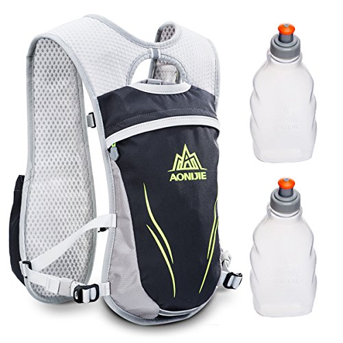 Geila Trinkrucksack, Trinkweste Outdoorsport Trail Marathoner Running Race Leichter Rucksack für Männer & Frauen mit 2 Wasserflaschen von Geila