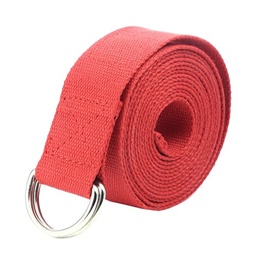 Gelante Fitness-/Yoga-Gurt – strapazierfähige Baumwolle, 3 m lang, 2034, Rot Gelante Fitness-/Yoga-Gurt – strapazierfähige Baumwolle, 3 m lang, 2034, Rot von Gelante
