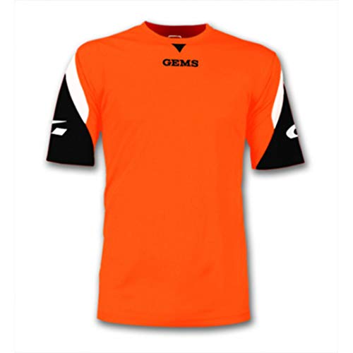 Gems Jungen Boston T Shirt, Orange Fluo / Schwarz, S EU von GEMS