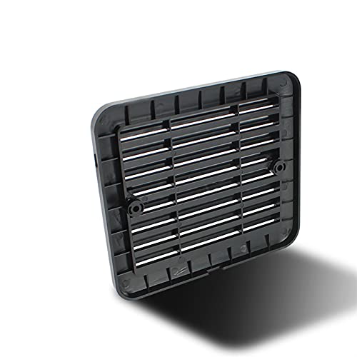 1. 2V 8W. Schwarze Kühlschranklüftung mit Fan für RV. Anhänger Caravan Side Air stark Wind Auspuff Automobil Zubehör Auto Styling Camper(Only lid) von Generic