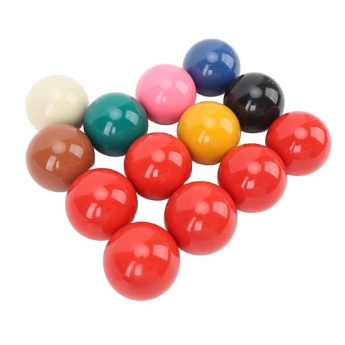 13-teiliges Snooker-Kugel-Set, Professioneller Standard, 5,3 cm Durchmesser, Ersatz-Harz-Billardkugel-Set für Billardtische von Generic