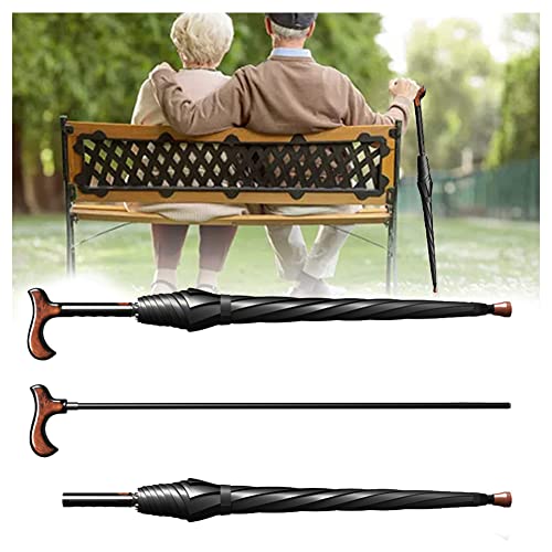 Generic 2-In-1-Wanderstöcke Regenschirm - Mit Abnehmbarem Gehstock - Leichter, Winddichter Unisex-Regenschirm, Wandern, Beim Regen Abhängen,Schwarz,86cm/33.9inch Generic 2-In-1-Wanderstöcke Regenschirm - Mit Abnehmbarem Gehstock - Leichter, Winddichter Unisex-Regenschirm, Wandern, Beim Regen Abhängen,Schwarz,86cm/33.9inch von Generic