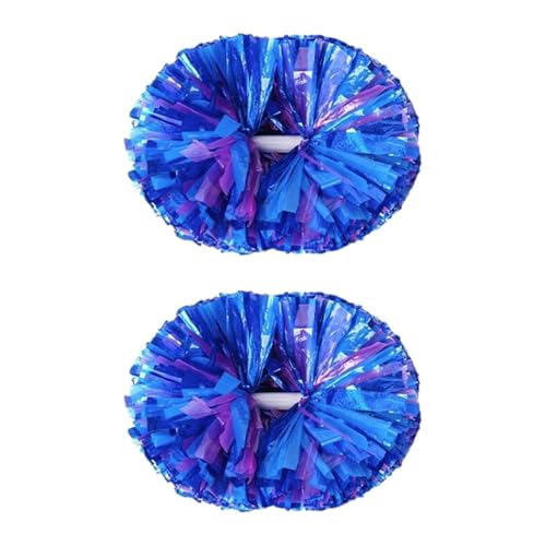 2 Stücke Cheerleading Jubeln Squad Pompons Cheer Poms für Bühnenauftritte, Blau von Generic