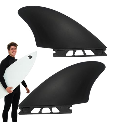 2-teiliges Paddle-Board-Finne, 2-teiliges Surfboard-Flossen-Set - Flexible Paddleboard-Surfflossen Longboard-Flossen,Kompakte Stand-Up-Paddle-Board-Flossen, Paddle-Board-Zubehör für Surfbrett-Longboar von Generic