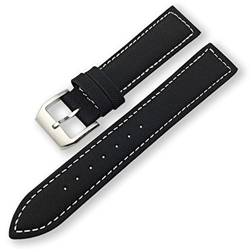 20mm 21mm 22mm Schwarz Nylon Stoff Armbanduhr Band Gürtel Für LE Petit Prince Uhr Zubehör von Generic