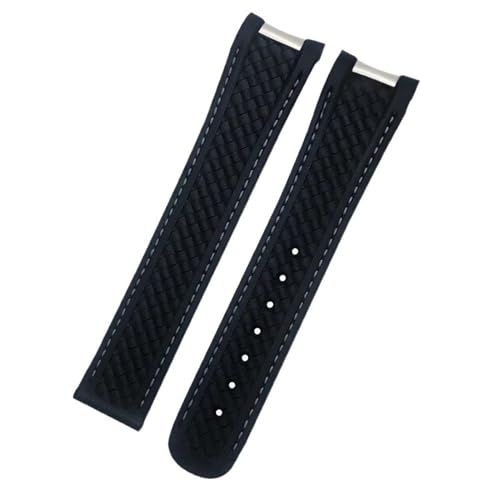 20mm 21mm Fluorkautschuk-Armband für Uhr AT150 150 Soft Strap Faltschließe von Generic