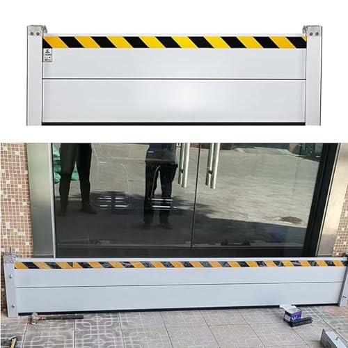 250 * 80cm, Hochwasserschutz Barriere Mobiler Hochwasserschutz Aluminium Dammbalkensystem Dauerhaft Hochwassersperre Provisorischer Staudamm von Generic