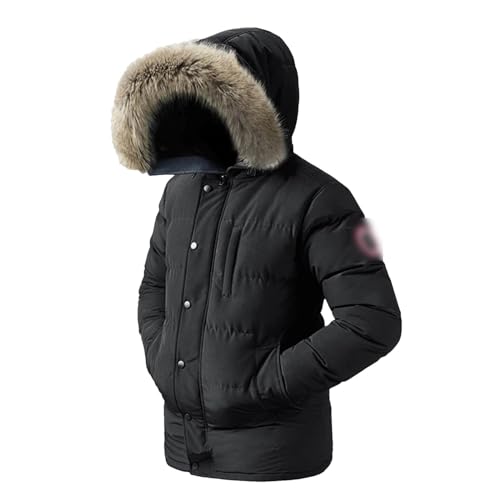 -30 Grad Winter-Daunenjacke für Herren, Parkas, Mantel, Windjacke, Dicker Parka mit Kapuze, lässig, warm, Winddichte Jacken von Generic