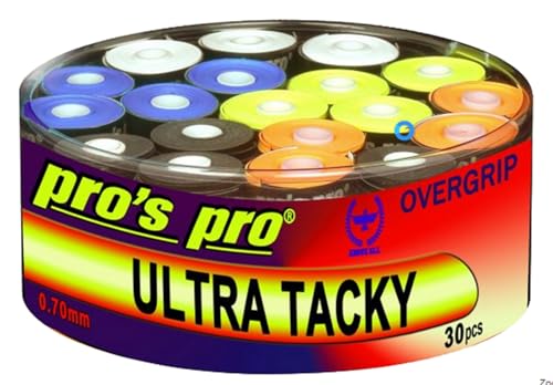 30 Griffbänder Ultra Tacky bunt Tennis Squash Badminton 30 Griffbänder Ultra Tacky bunt Tennis Squash Badminton von Generic