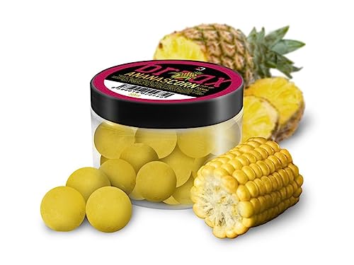 50g 16mm BreaX POP UP Boiles Karpfen Köder Boilie Mais Ananas 50g 16mm BreaX POP UP Boiles Karpfen Köder Boilie Mais Ananas von Generic